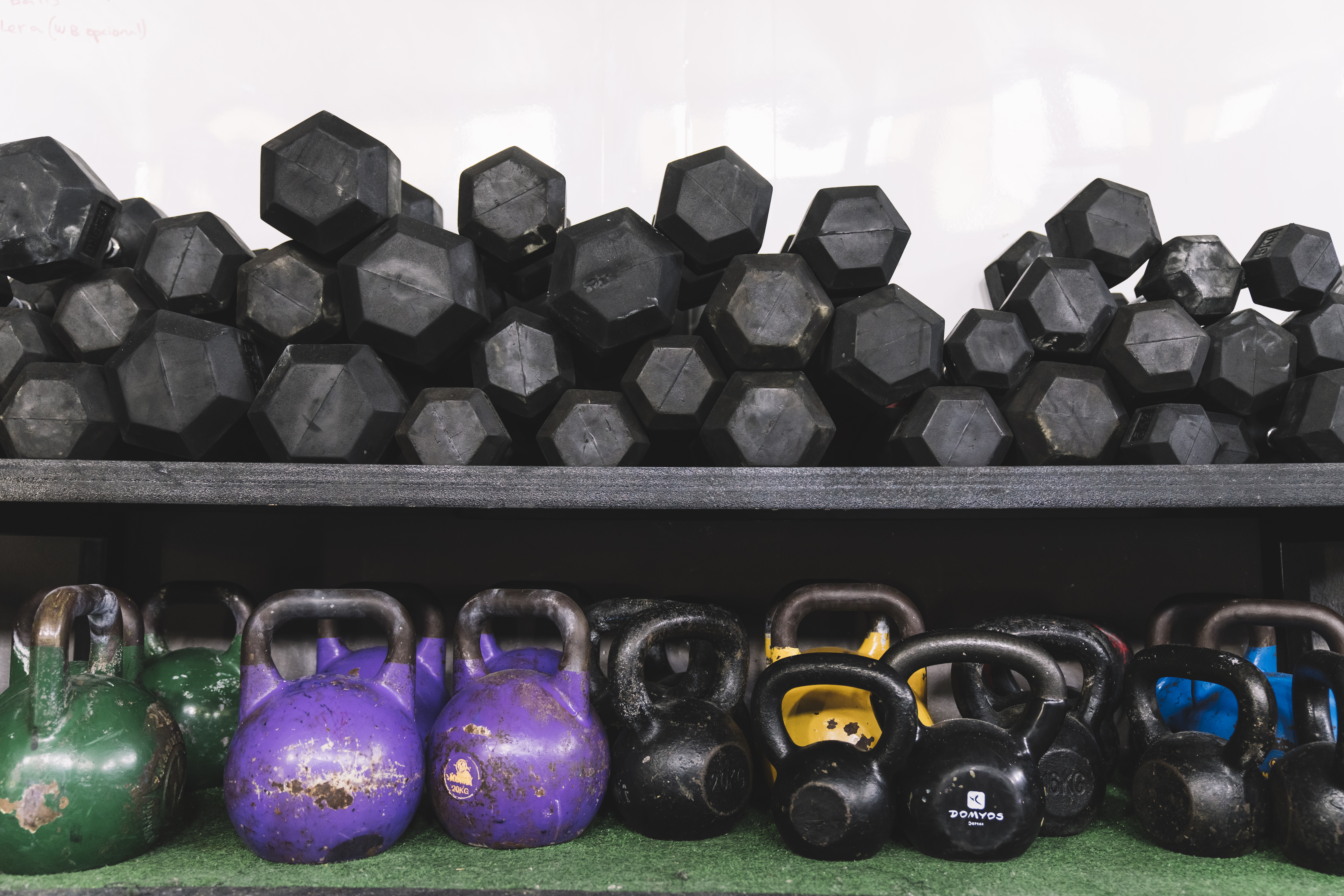Modern home gym with workout equipment